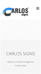 Mobile Screenshot of carlossigns.com